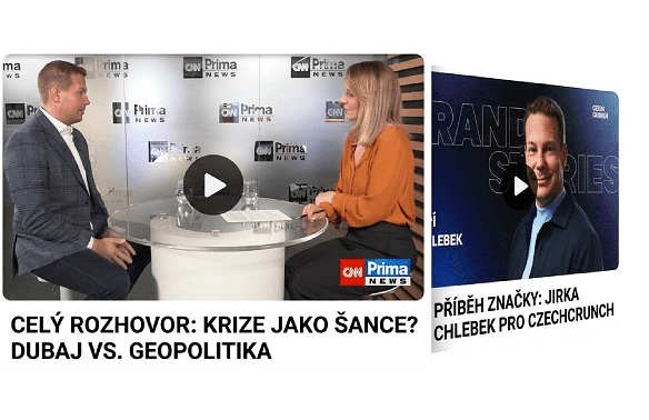 Jiří Chlebek během rozhovoru pro česká média o trhu v Dubaji